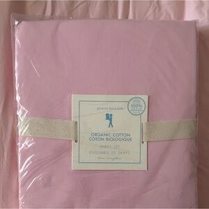 Never used pink pottery bark sheets, twin